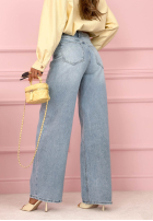 Hose Jeans wide leg Denim Story Blau