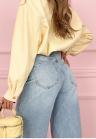 Hose Jeans wide leg Denim Story Blau
