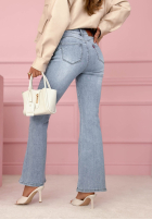 Hose Jeans dzwony Luciana Blau