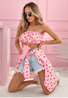 Hemd w róże Velvet Rose Puderrosa