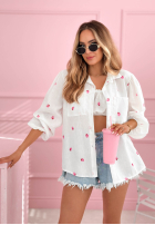 Hemd w truskawki Sweet Strawberry Weiß