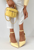 Jeans Sandalen na słupku Nefertiti Blau