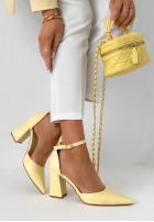 Jeans Sandalen na słupku Nefertiti Blau