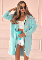 Długa Sweatshirt z kapturem Peaceful Mind Himmelblau