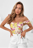 Kwieciste body na ramiączkach Blossom Ballet Puderrosa