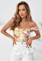 Kwieciste body na ramiączkach Blossom Ballet Puderrosa