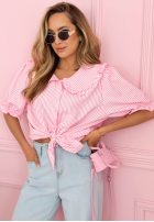 Hemd z kołnierzem w paski Kaya Himmelblau