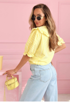 Hemd z kołnierzem w paski Kaya Himmelblau