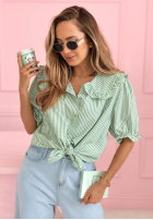 Hemd z kołnierzem w paski Kaya Himmelblau