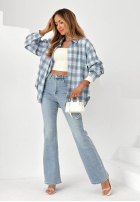 Hose Jeans dzwony Denim Elegance Blau