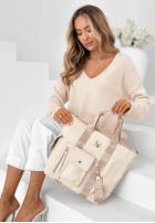 Skórzana Tasche Georgina Puderrosa