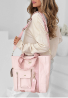 Skórzana Tasche Georgina Puderrosa