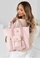 Skórzana Tasche Georgina Puderrosa