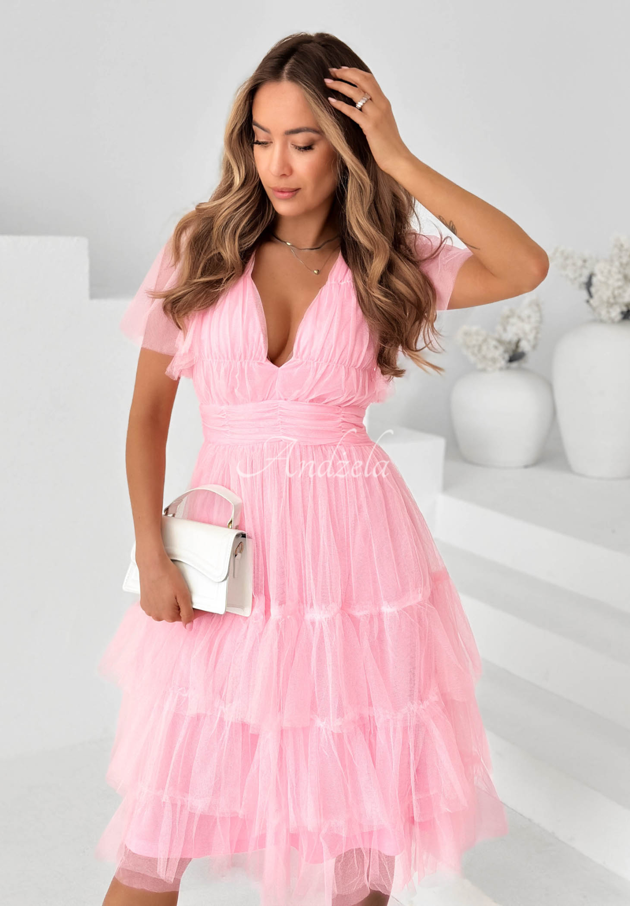 Tüllkleid mit Rüschen Pretty Princess Rosa