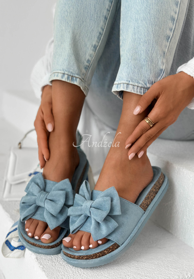 Flip-Flops mit Schleife Ismeralda Himmelblau