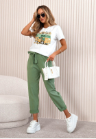 T-Shirt z nadrukiem Love Van Weiß