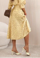 Satynowa Rock maxi w Punkte Ciao Felicita Gelb