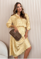 Satynowa Hemd w Punkte Ciao Felicita Gelb