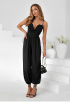 Gorsetowy Jumpsuit na ramiączkach You Got Me Beige