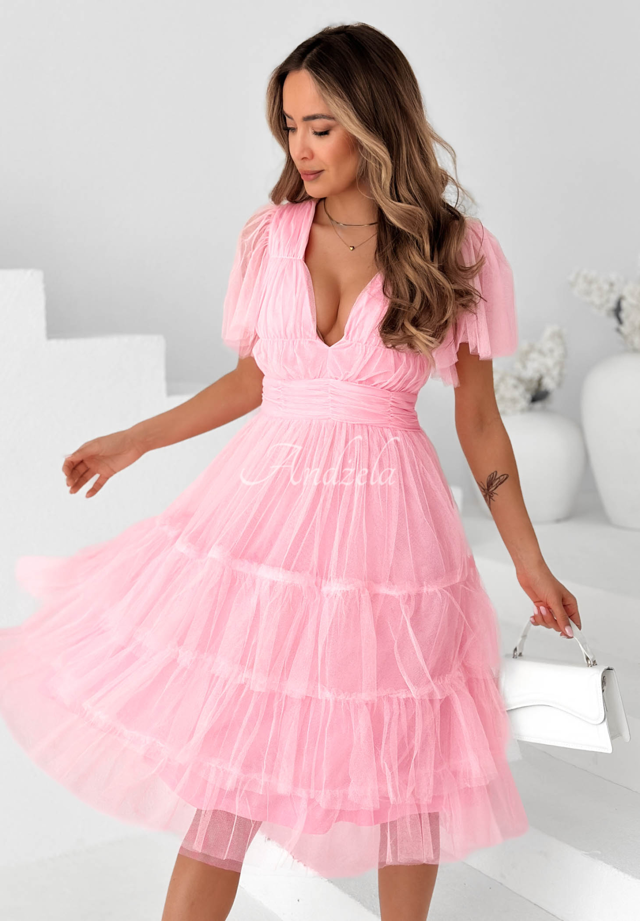 Tüllkleid mit Rüschen Pretty Princess Rosa