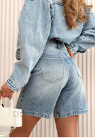 Jeans Shorts Hold Me Close Blau