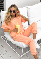 Set T-Shirt i Hose dresowe Double Trouble brzoskwiniowy