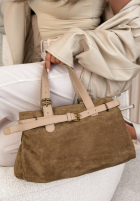Zamszowa Tasche Donna Beige