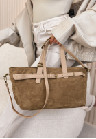 Zamszowa Tasche Donna Beige