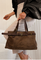 Zamszowa Tasche Donna Beige