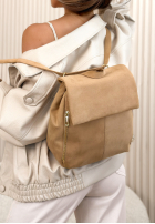 Zamszowy Rucksack Celine Mokkafarben