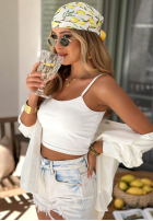 Krótki top na ramiączkach All For You Olivgrün