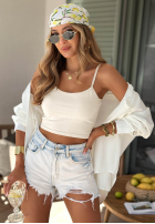 Jeans Shorts z przetarciami Denim Days Hellblau