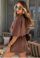 Krótkie bawełniane spodenki Silent Hour Schokoladenbraun