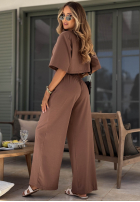 Bawełniane Hose dresowe wide leg Silent Hour Olivgrün