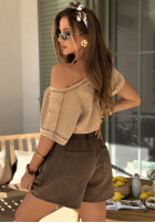 Jeans Shorts Safari Trip Gelb