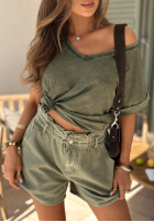 Jeans Shorts Safari Trip Gelb