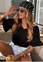 Tuch w Punkte Dot Harmony biało-Schwarz