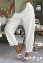 Hose Jeans z paskiem Daily Choice Weiß