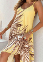 Wzorzysta Kleid maxi na ramiączkach Palmira Pistaziengrün