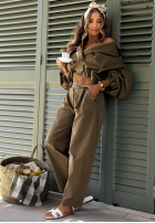 Material Hose balloon Meet Me Khaki