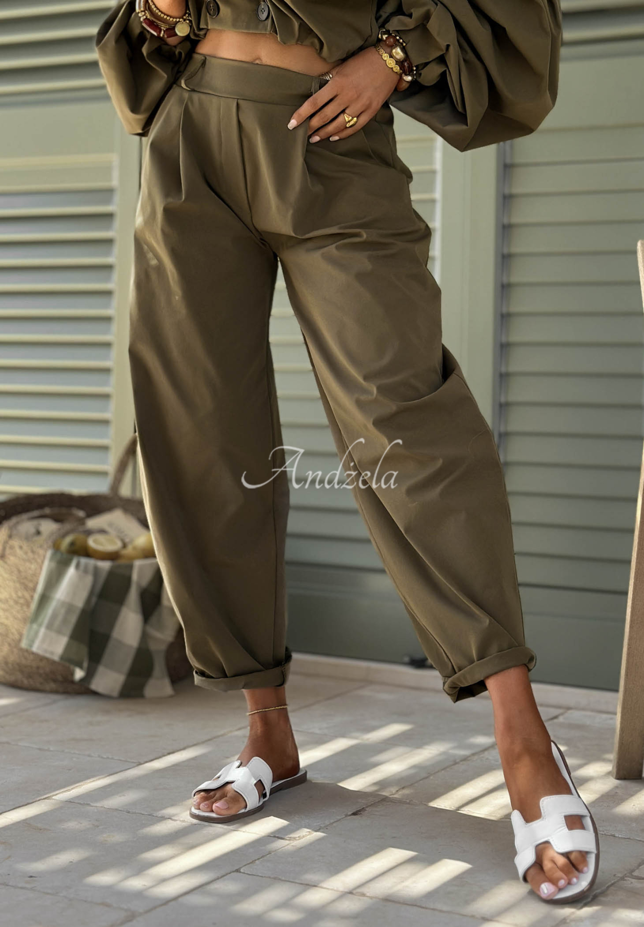 Stoffhose balloon Italian Winds Khaki