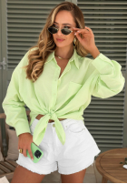 Bawełniana Hemd oversize Sunny Life Weiß