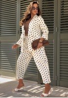 Hose w Punkte Timeless Dots Ecru