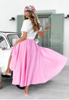 Rock maxi ombre Anessia biało-Rosa