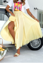 Rock maxi ombre Anessia biało-Rosa