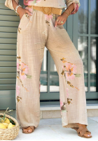 Set Bluse i Hose w kwiaty Sunny Harmony Beige