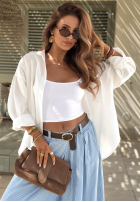 Material Hose w paski Sunshine Story Himmelblau