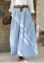 Material Hose w paski Sunshine Story Himmelblau