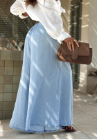 Material Hose w paski Sunshine Story Himmelblau