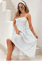 Kleid maxi na ramiączkach w Punkte Mia Dotti Weiß